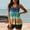 Yellow, variant on CALAFEBILA Swimsuit Women Modest 2 Piece Tankini Tie Dye Summer Pleated Bathing Suits