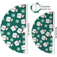 thumbnail image 3 of FMSHPON Snowmen Christmas Texture Xmas Christmas Tree Skirt Stand Mat for Holiday Party Decoration Indoor Outdoor 48 inches, 3 of 6