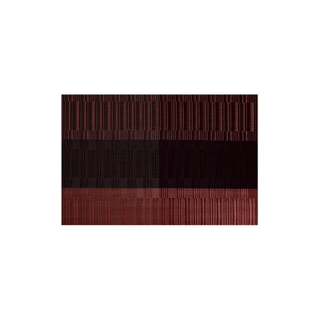 Guardoinrt 1/2/3 Motif PVC Tissé Napperons Résistant aux Taches Bol Tasse Plat Rectangulaire Isolation Tapis Imperméable Pourpre Rouge 1 Pc