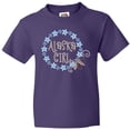 thumbnail image 3 of Inktastic Alaska Girl Forget-Me-Not Flower Youth T-Shirt, 3 of 5