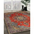 thumbnail image 3 of Ahgly Company Machine Washable Indoor Rectangle Traditional Dark Almond Brown Area Rugs, 2' x 5', 3 of 7