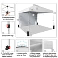 thumbnail image 4 of CROWN SHADES Canopy Tent 10x10 Pop Up Canopy Outdoor Shade with Pockets Sidewall, Easy Up Sun Shelter with One Person Set Up Center Lock White, 4 of 7