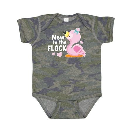 

Inktastic New to the Flock Cute Baby Flamingo Gift Baby Boy or Baby Girl Bodysuit