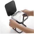 thumbnail image 4 of Bolsa de basura para escritorio, estante para basura, bolsa de basura de Metal, gabinete, bolsa de basura portátil, cocina, baño, negro, 4 of 4