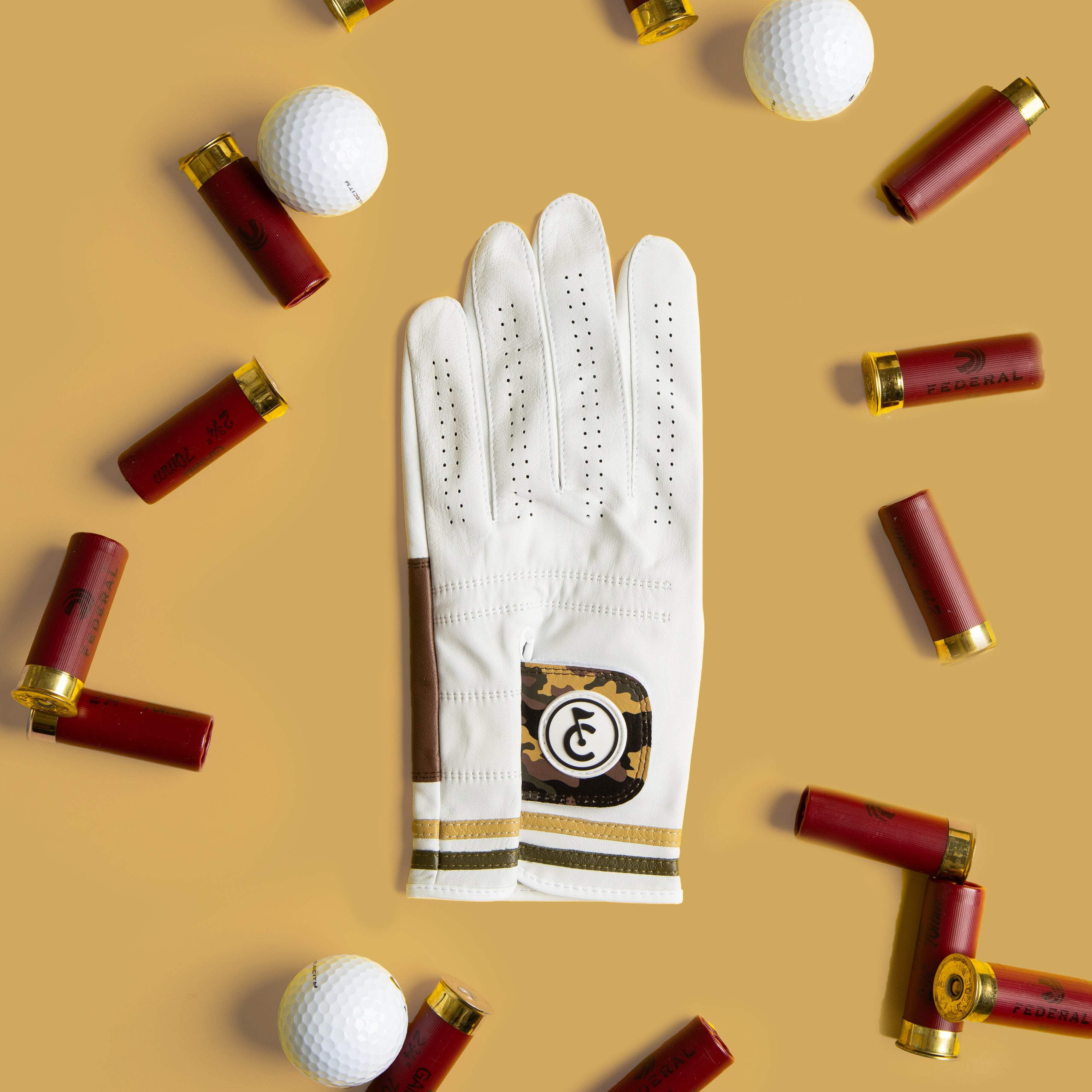 Camo Military Golf Glove | Premium Cabretta Leather & Supportive Palm Pad