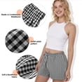 thumbnail image 3 of REDESS Women's Pajamas Boxer Shorts Plaid Pattern Summer Casual Lounge Sleepwear，Sizes S-2XL 3 Pack, 3 of 8