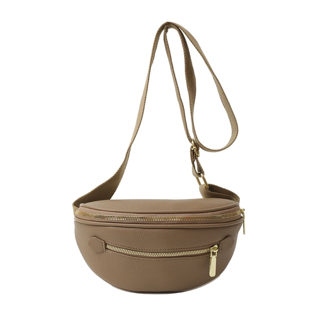 Riñonera Retro Elegante Bolso Cruzado para Mujer Con Correa Ancha Al Aire Libre