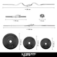 thumbnail image 3 of Kit De Pesas Barra Recta Barra Z Mancuernas 80 Lbs Discos negro 1 Xtreme Life DPDCK5000000, 3 of 7
