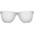 thumbnail image 5 of FEISEDY Trendy Rimless Mirrored One Piece Lens Sunglasses Reflective Sun Glasses B4114, 5 of 14