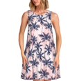 thumbnail image 1 of Fotbe Tropics Palm Trees Vestido de Verano sin Mangas para Mujer – Vestido Midi Línea A, Estilo Camiseta Floral, Vestido Playero Casual y Fluido, 1 of 7