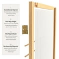 thumbnail image 4 of Red Lantern 6 ft. Tall Eudes Shoji Screen - Natural - 4 Panels, 4 of 6