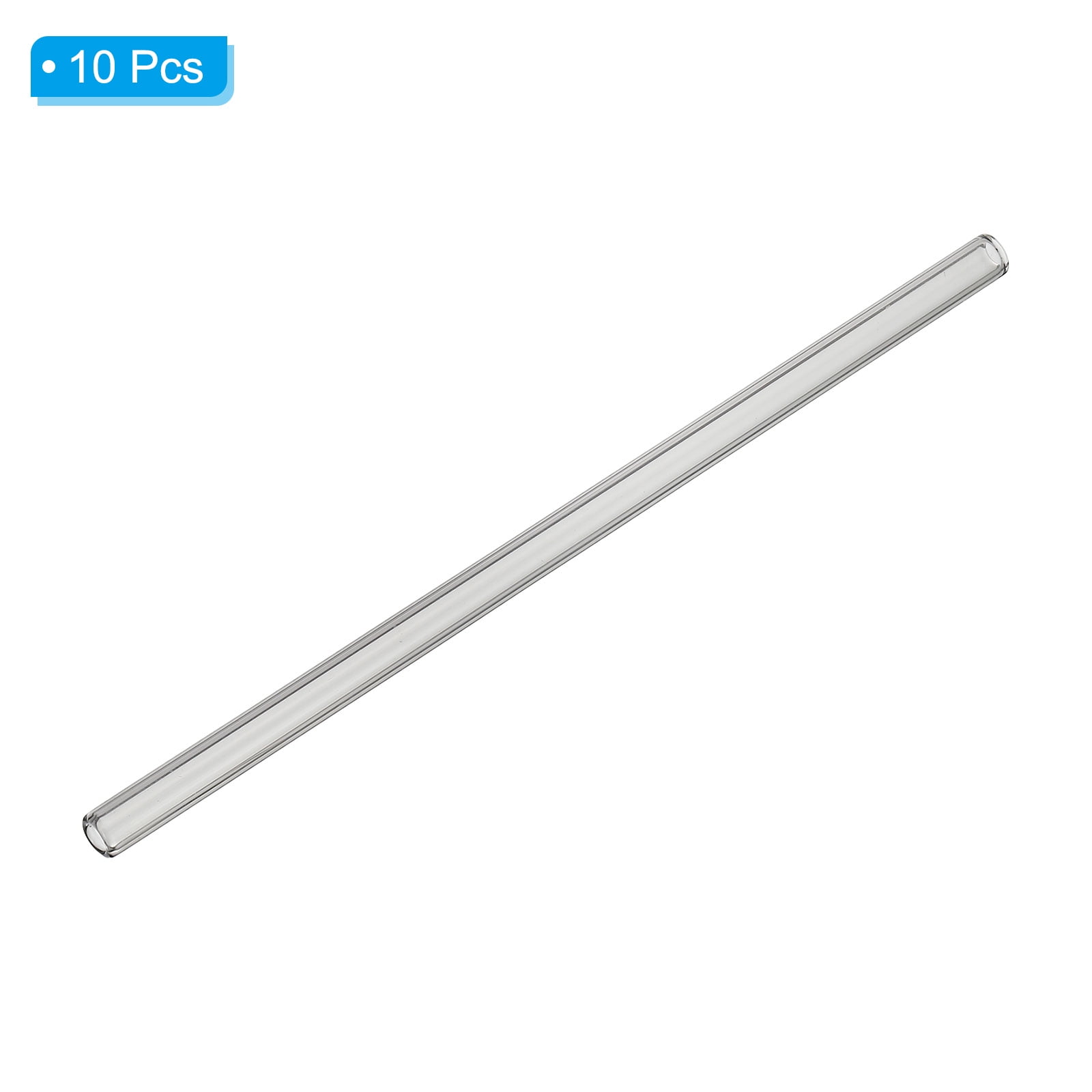 Unique Bargains Glass Tubes Borosilicate Long Glass Pipes Blowing Tubes Grey