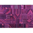 thumbnail image 1 of Ahgly Company Indoor Rectangle Patchwork Purple Transitional Area Rugs, 8' x 12', 1 of 4