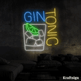 thumbnail image 4 of Craftnamesign Gin Tonic Neon Sign, Bar Club Decor, Cocktail LED Signage, 4 of 4