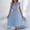 Light Blue, variant on Elvqul Womens Sleeveless Dresses V Neck Light Blue Mini Dresses Casual Tunic Summer Stretchy Tank Dresses for Women Solid