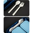 thumbnail image 2 of Lunch Box, Leakproof Lunch Box for Kids with 4 Compartments 2 Sauce Pot Set Blue, 2 of 9