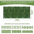thumbnail image 2 of Follaje Artificial Sintético, Muro Verde Decoración para Casa Hogar Jardín Interiores y Exteriores, Follaje Rollo Cerca Planta Follaje Artificial Jardín Vertical (Verde), 2 of 4