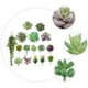 thumbnail image 4 of 16 piezas de plantas suculentas artificiales realistas (verde), 4 of 5