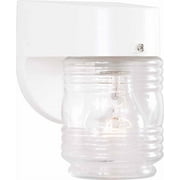Volume Lighting V9722 1 Light 6" Height Outdoor Wall Sconce - White