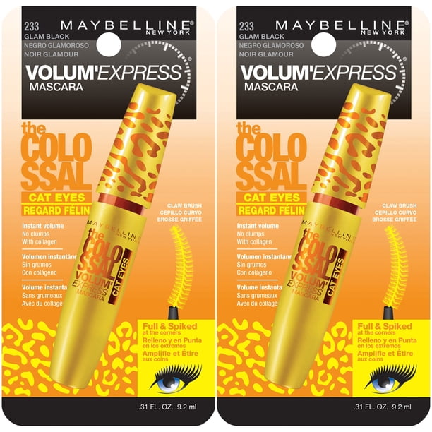 Máscara Maybelline Volum' Express The Colossal Cat Eyes x2
