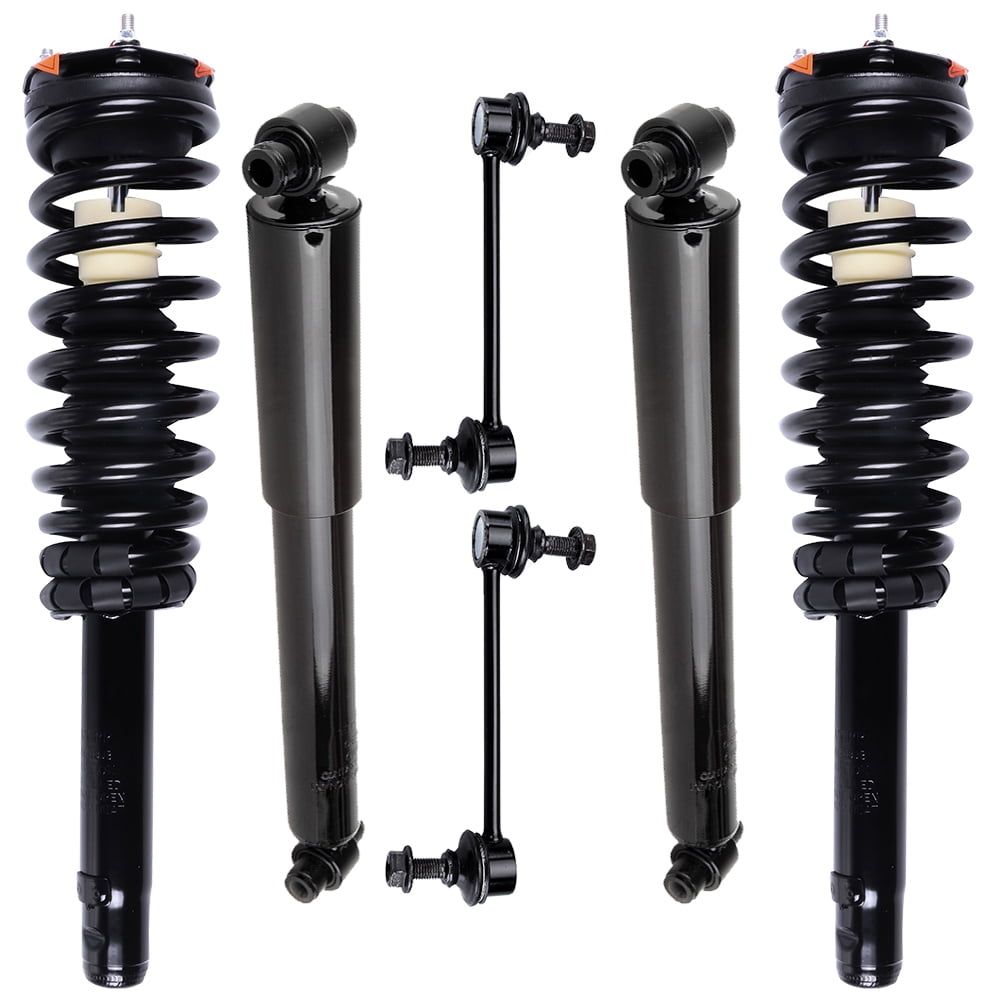 CCIYU Complete Suspension Kit Fits 2010 2011 2012 for Ford Fusion 2010 2011 for Mercury Milan Includes Front Strut Spring Assembly Rear shock absorber Stabilizer Bar Link