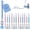 12PCS, variant on 2026 New 6 Pack Of Syringe Shaped Ink Pens, Creative Syringe Shaped Gel Pen for Funny, Novelty Ballpoint Pens for Office Supplies, 0.38mm Black Neutral Pen, Pen Body Color Random