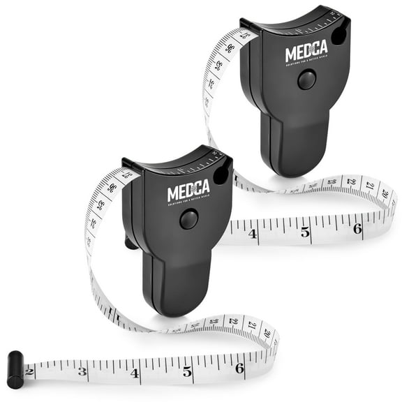 MEDca Body Tape Measure, Body Fat Measuring Tape, Pack of 2