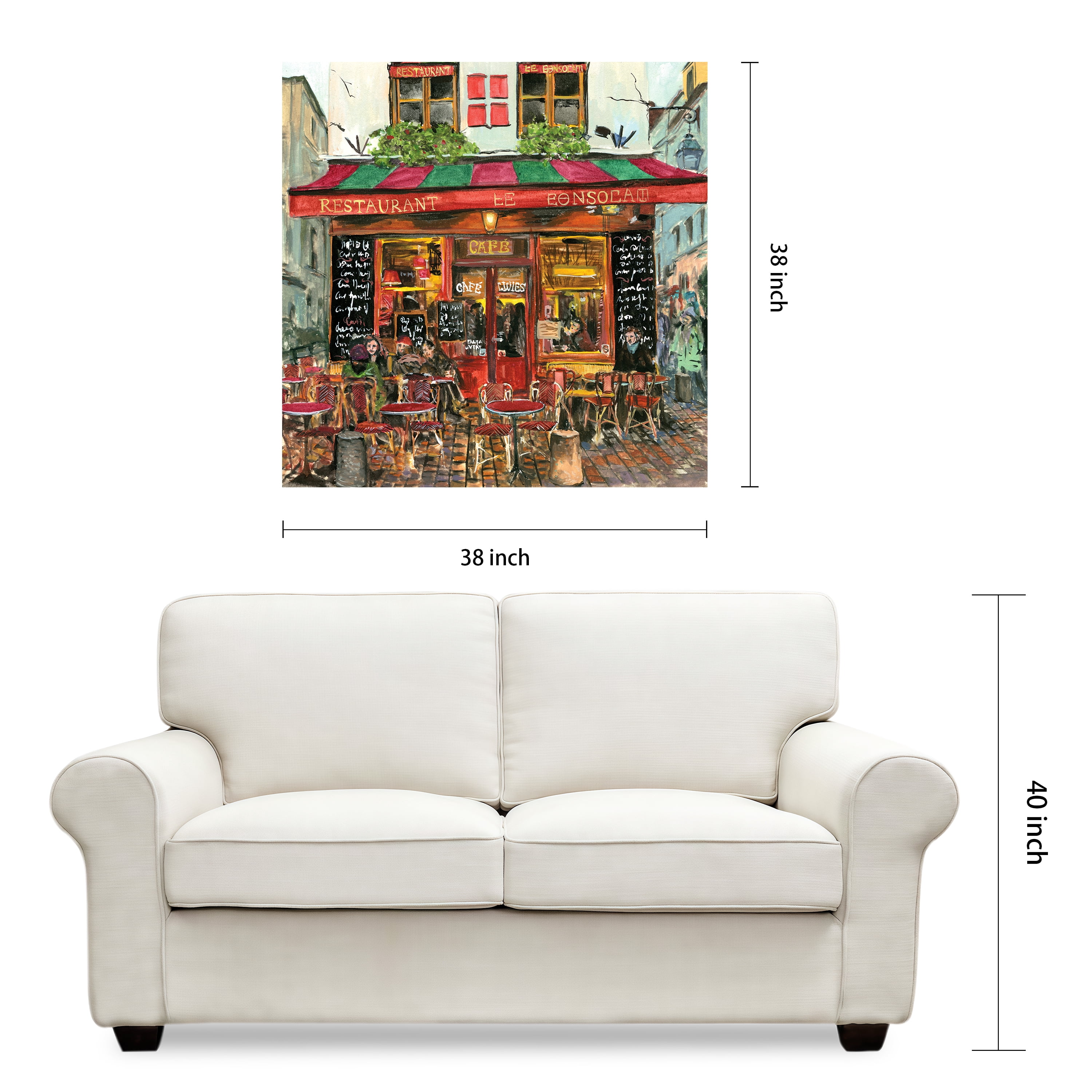 Empire Art Direct Spot I Frameless Free Floating Tempered Glass Panel Graphic Wall Art, 38" x 38" x 0.2", Ready to Hang