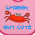 thumbnail image 4 of Inktastic Crabby but Cute Boys or Girls Baby Bib, 4 of 4