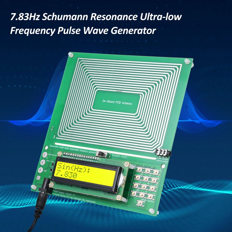 Schumann Wave Generator, 7.83Hz Ultra Low Frequency Pulse Generator with Data Cable, 5V Schumann Resonance Audio Resonator for Relaxed Sleep, Improve Perception