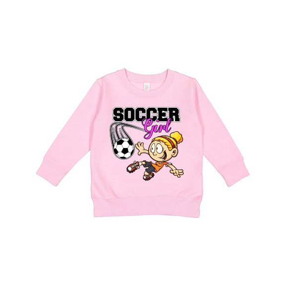 Inktastic Soccer Girl Toddler Sweatshirt
