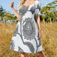 thumbnail image 4 of Bohemian Pattern Summer Dresses for Women Beach Boho, 4 of 6
