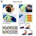 thumbnail image 5 of Luxtrada 1Pair Easy No Tie Elastic Shoe Lace Silicone Trainers Shoes Adults Shoelaces (Multi-color), 5 of 9