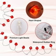 thumbnail image 4 of String Light Waterproof Red Heart Shaped LED Lamp Holiday Decoration for Wedding, 4 of 7