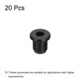 thumbnail image 3 of Unique Bargains Rubber Grommet Mount Dia 9/32' (7mm) Round T Type for Wire Protection 20 Pack, 3 of 5