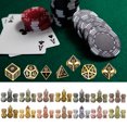 thumbnail image 4 of YESTUNE Metal Dice Set D&D Metal Polyhedral Dice Set DND Role Playing Games Board Game, 4 of 19