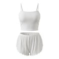 thumbnail image 4 of Bigetiay Women's Backless Sleeveless Camisole and Shorts Two Piece Set, Size L, 4 of 4