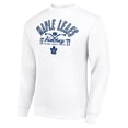 thumbnail image 2 of Men's Starter White Toronto Maple Leafs Stick And Puck Logo Fleece Pullover Sweatshirt, 2 of 3