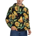 thumbnail image 2 of Lsque Sunflowers And Bird Pattern Casual Men's Hoodie,Hooded Sweatshirt with Kangaroo Pocket,Pullover Hoodie-XX-Large, 2 of 7