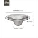 thumbnail image 2 of Juego de 2 coladores de fregadero de metal de malla para desagüe de pelo, aptos para desagües de ducha con orificio para lavabo, bañera (2,75 "parte superior/1""), 2 of 5