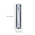 thumbnail image 4 of EeaseCA 2pcs Small Drawer Slides 8 Inches 200mm Steel Ball Bearing Slider Cabinet Rails 3 Parts Removed Rail Track for Drawer Mini Rails (Silver), 4 of 7