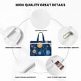 thumbnail image 5 of Kdxio Planets And Stars1 File Tote Document Bag Business Briefcase Bag Document Organizer Tote Briefcase for Letter A4 Files Business Teacher Office Bag, 5 of 8