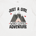 thumbnail image 4 of Inktastic Just a Girl Who Loves Adventure Girls Baby T-Shirt, 4 of 5