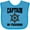 Turquoise, variant on Inktastic Captain in Training Boys or Girls Baby Bib