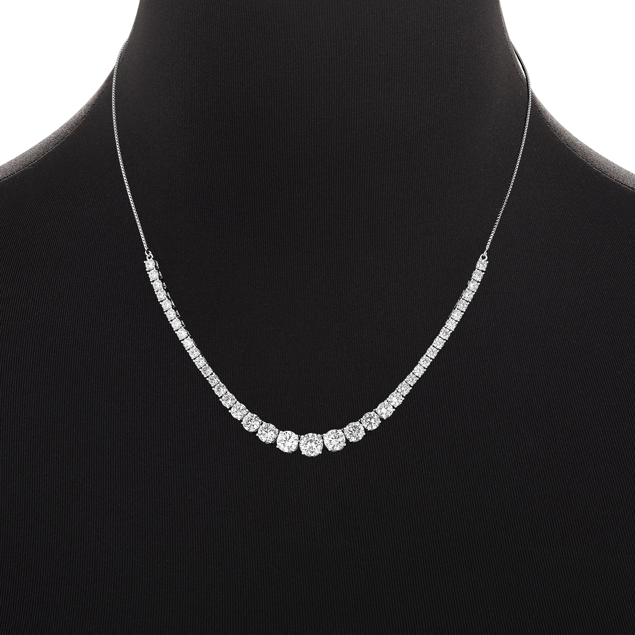 Believe by Brilliance Women's Fine Silver Plated CZ Tennis Necklace and Drop Earring Set