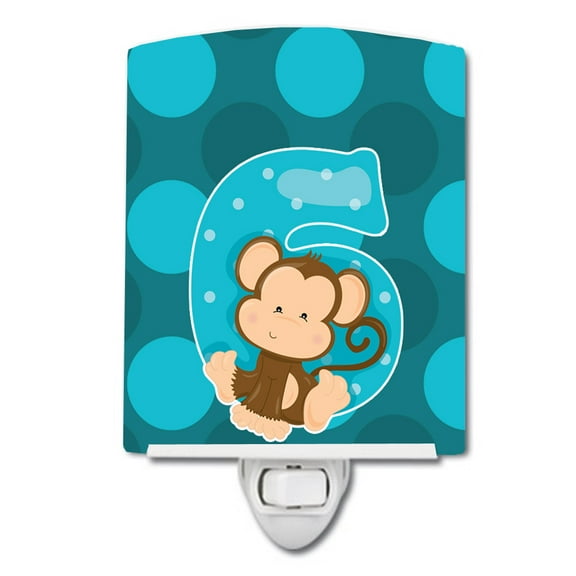 Zoo Month 6 Monkey Ceramic Night Light