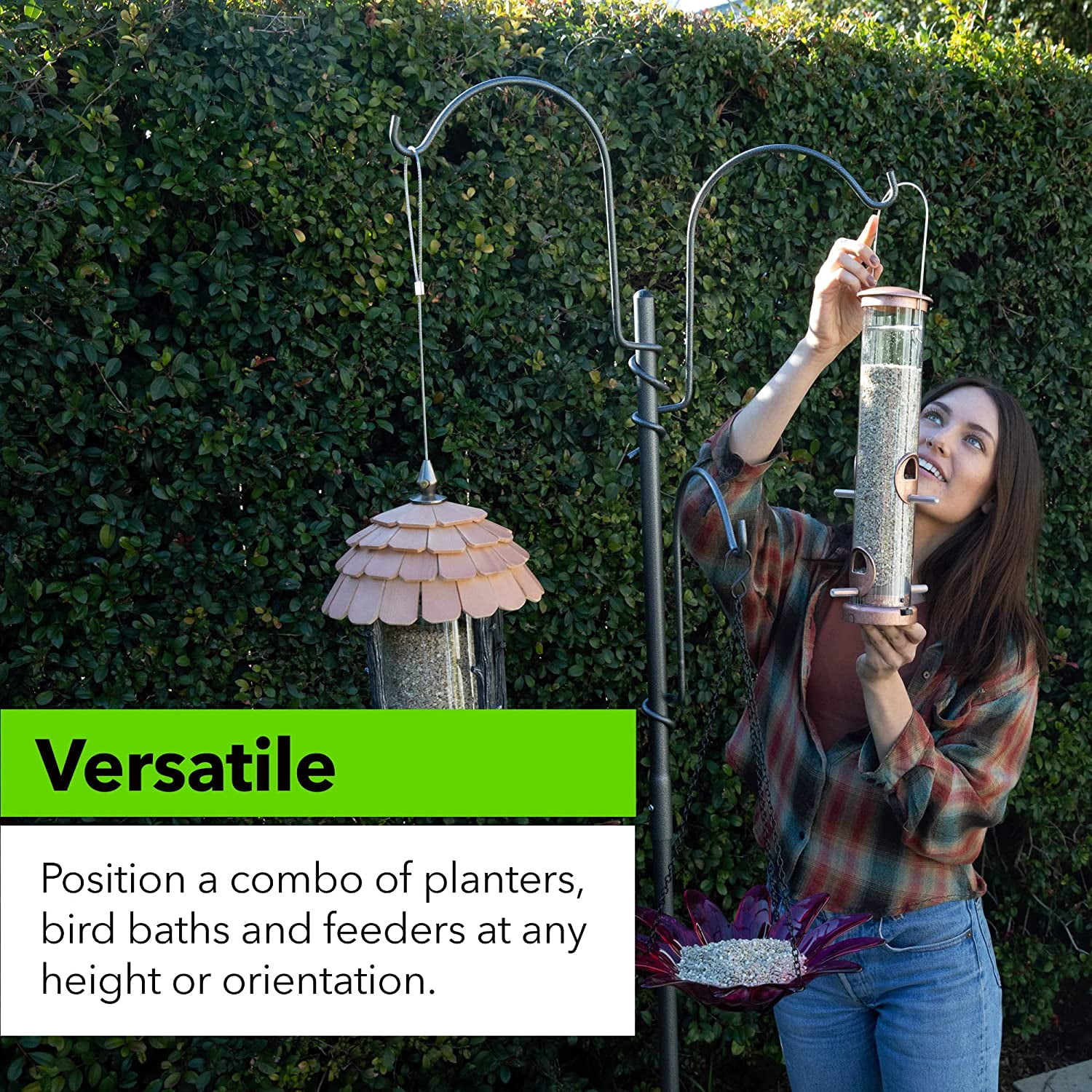 Yard Butler Free Standing Adjustable Yard Tree Bird Center