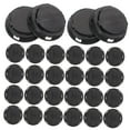 thumbnail image 4 of ELAYARD Black Plastic Bank Bottom Covers for Storage Jars, 50 Pieces, Replacement Caps, 4 of 8