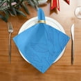 thumbnail image 2 of Iauyy Satin Napkins Set of 1- Dandelion- Blue DIY Printing Decoration Cloth Napkin- Easy Care for Home/Party, 2 of 8