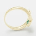 thumbnail image 3 of LBG British Made 10k Yellow Gold Natural Emerald Womens Band Ring - 33 size options - Size 11.75, 3 of 6